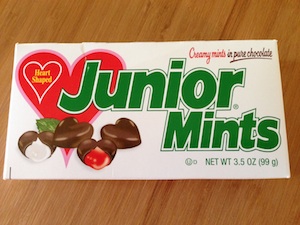 heart shaped junior mints